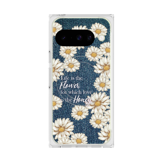 Premium Square Case with Pixelsnap［ Marguerite Denim ］