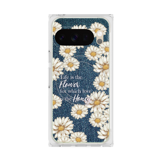 Premium Square Case with Pixelsnap［ Marguerite Denim ］