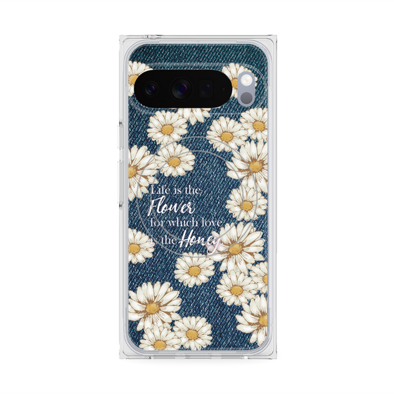 Premium Square Case with Pixelsnap［ Marguerite Denim ］