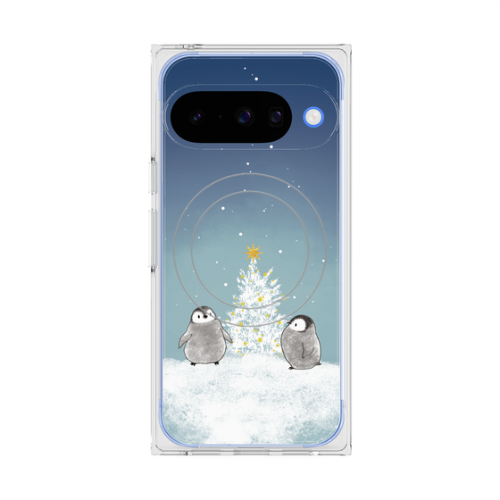 Premium Square Case with Pixelsnap［ Quiet Penguin Night ］