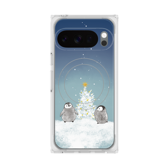 Premium Square Case with Pixelsnap［ Quiet Penguin Night ］