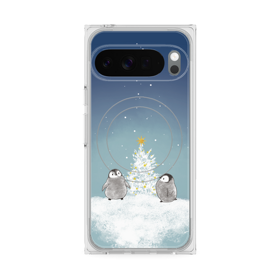 Premium Square Case with Pixelsnap［ Quiet Penguin Night ］
