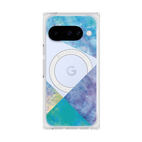 Premium Square Case with Pixelsnap［ Sunrise Pastel Palette - Blue ］