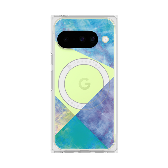 Premium Square Case with Pixelsnap［ Sunrise Pastel Palette - Blue ］