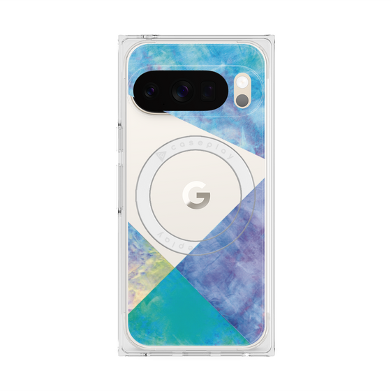 Premium Square Case with Pixelsnap［ Sunrise Pastel Palette - Blue ］