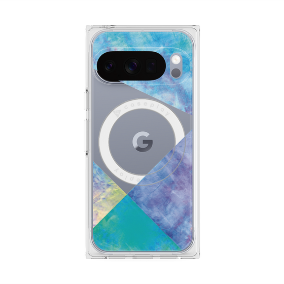 Premium Square Case with Pixelsnap［ Sunrise Pastel Palette - Blue ］