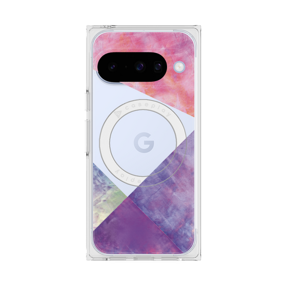 Premium Square Case with Pixelsnap［ Sunrise Pastel Palette - Purple ］