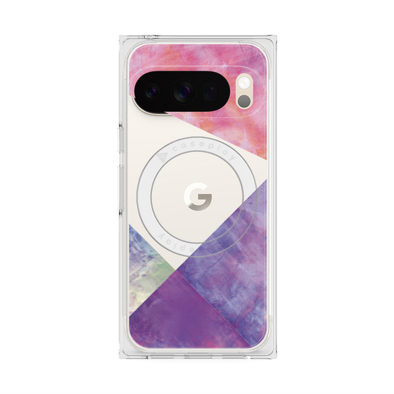 Premium Square Case with Pixelsnap［ Sunrise Pastel Palette - Purple ］