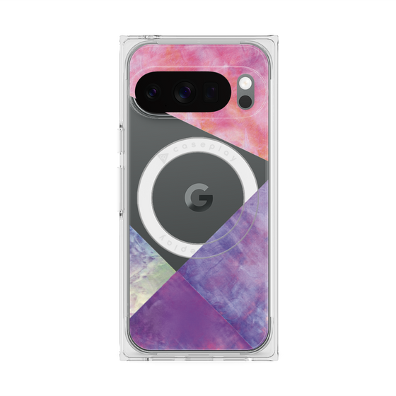Premium Square Case with Pixelsnap［ Sunrise Pastel Palette - Purple ］
