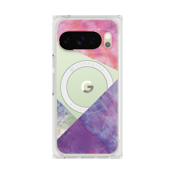 Premium Square Case with Pixelsnap［ Sunrise Pastel Palette - Purple ］