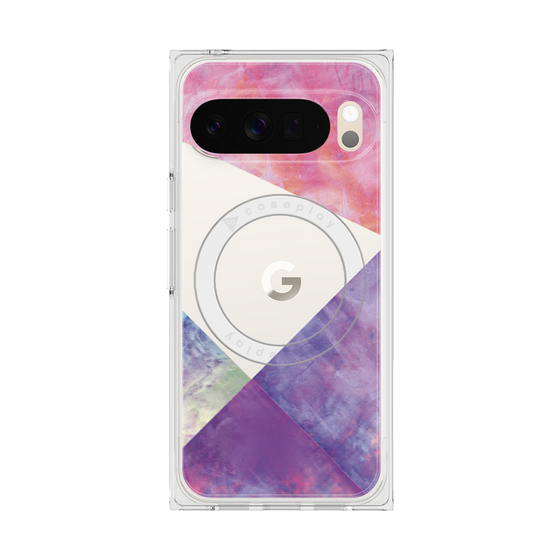 Premium Square Case with Pixelsnap［ Sunrise Pastel Palette - Purple ］