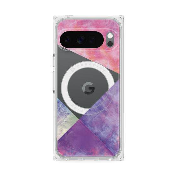 Premium Square Case with Pixelsnap［ Sunrise Pastel Palette - Purple ］