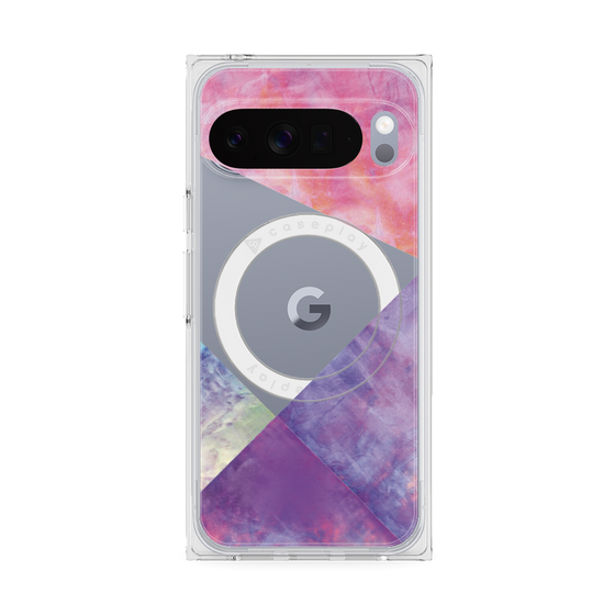 Premium Square Case with Pixelsnap［ Sunrise Pastel Palette - Purple ］