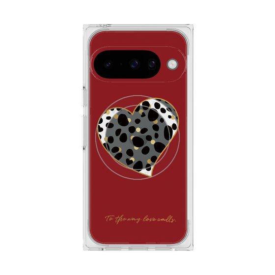 Premium Square Case with Pixelsnap［ Dalmatian Heart ］