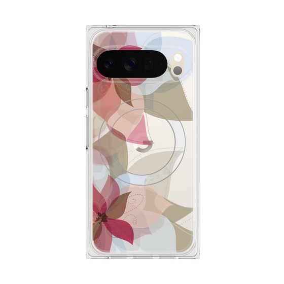 Premium Square Case with Pixelsnap［ Chiffon Flower ］