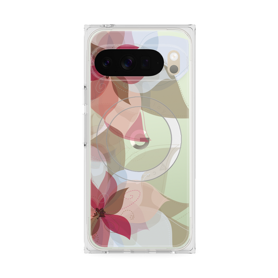 Premium Square Case with Pixelsnap［ Chiffon Flower ］