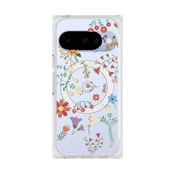 Premium Square Case with Pixelsnap［ Cute Floral Pattern ］
