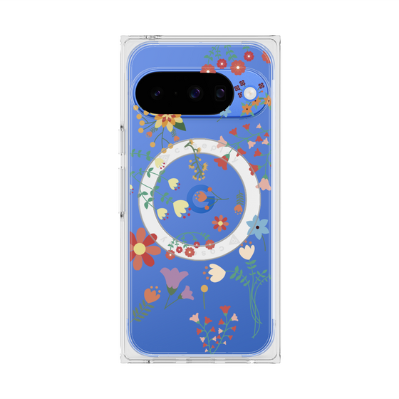 Premium Square Case with Pixelsnap［ Cute Floral Pattern ］
