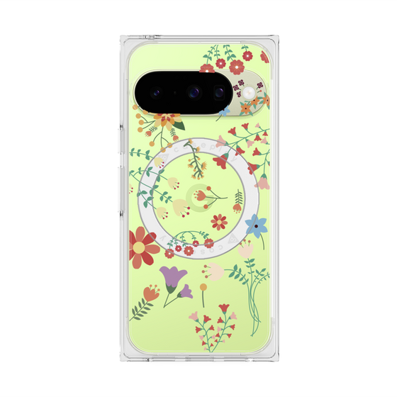 Premium Square Case with Pixelsnap［ Cute Floral Pattern ］