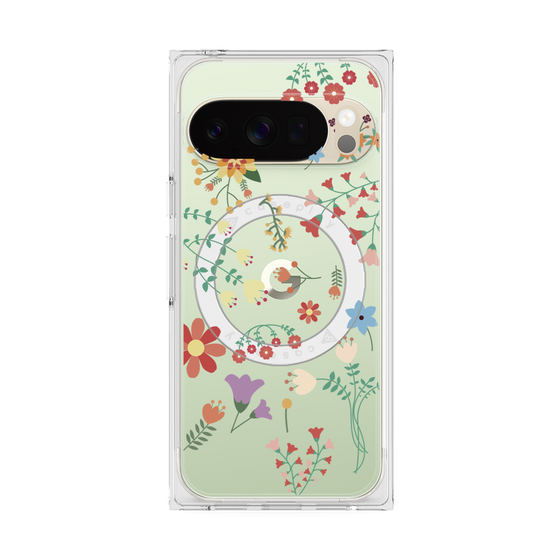 Premium Square Case with Pixelsnap［ Cute Floral Pattern ］