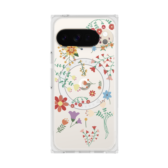 Premium Square Case with Pixelsnap［ Cute Floral Pattern ］