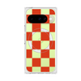 Premium Square Case with Pixelsnap［ Ichimatsu Pattern - Red ］
