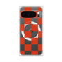 Premium Square Case with Pixelsnap［ Ichimatsu Pattern - Red ］