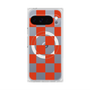 Premium Square Case with Pixelsnap［ Ichimatsu Pattern - Red ］