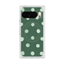 Premium Square Case with Pixelsnap［ Watercolor Dots Retro Color - Green ］
