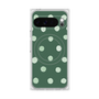 Premium Square Case with Pixelsnap［ Watercolor Dots Retro Color - Green ］