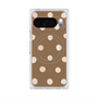Premium Square Case with Pixelsnap［ Watercolor Dots Retro Color - Brown ］