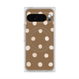 Premium Square Case with Pixelsnap［ Watercolor Dots Retro Color - Brown ］