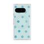 Premium Square Case with Pixelsnap［ Watercolor Dots Retro Color - Light Blue ］