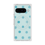 Premium Square Case with Pixelsnap［ Watercolor Dots Retro Color - Light Blue ］
