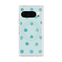 Premium Square Case with Pixelsnap［ Watercolor Dots Retro Color - Light Blue ］