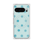 Premium Square Case with Pixelsnap［ Watercolor Dots Retro Color - Light Blue ］