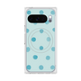 Premium Square Case with Pixelsnap［ Watercolor Dots Retro Color - Light Blue ］