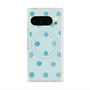 Premium Square Case with Pixelsnap［ Watercolor Dots Retro Color - Light Blue ］