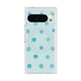Premium Square Case with Pixelsnap［ Watercolor Dots Retro Color - Light Blue ］