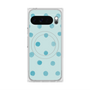 Premium Square Case with Pixelsnap［ Watercolor Dots Retro Color - Light Blue ］