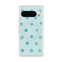 Premium Square Case with Pixelsnap［ Watercolor Dots Retro Color - Light Blue ］
