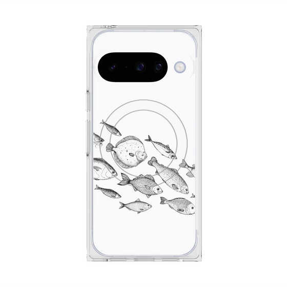 Premium Square Case with Pixelsnap［ Coexist No.2 - White ］