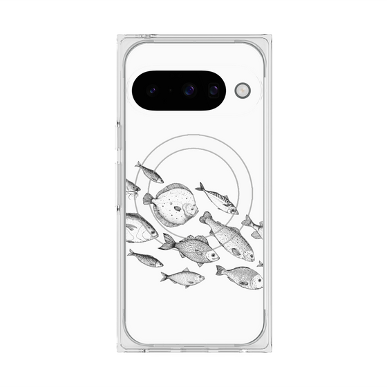 Premium Square Case with Pixelsnap［ Coexist No.2 - White ］