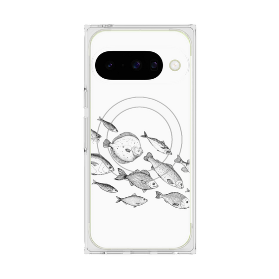 Premium Square Case with Pixelsnap［ Coexist No.2 - White ］