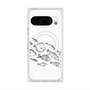 Premium Square Case with Pixelsnap［ Coexist No.2 - White ］