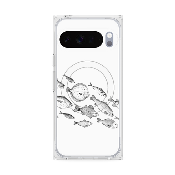 Premium Square Case with Pixelsnap［ Coexist No.2 - White ］