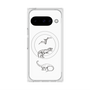 Premium Square Case with Pixelsnap［ Dinosaurs No.1 - White ］