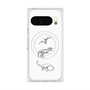 Premium Square Case with Pixelsnap［ Dinosaurs No.1 - White ］