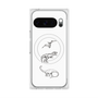 Premium Square Case with Pixelsnap［ Dinosaurs No.1 - White ］