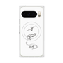 Premium Square Case with Pixelsnap［ Dinosaurs No.1 - White ］